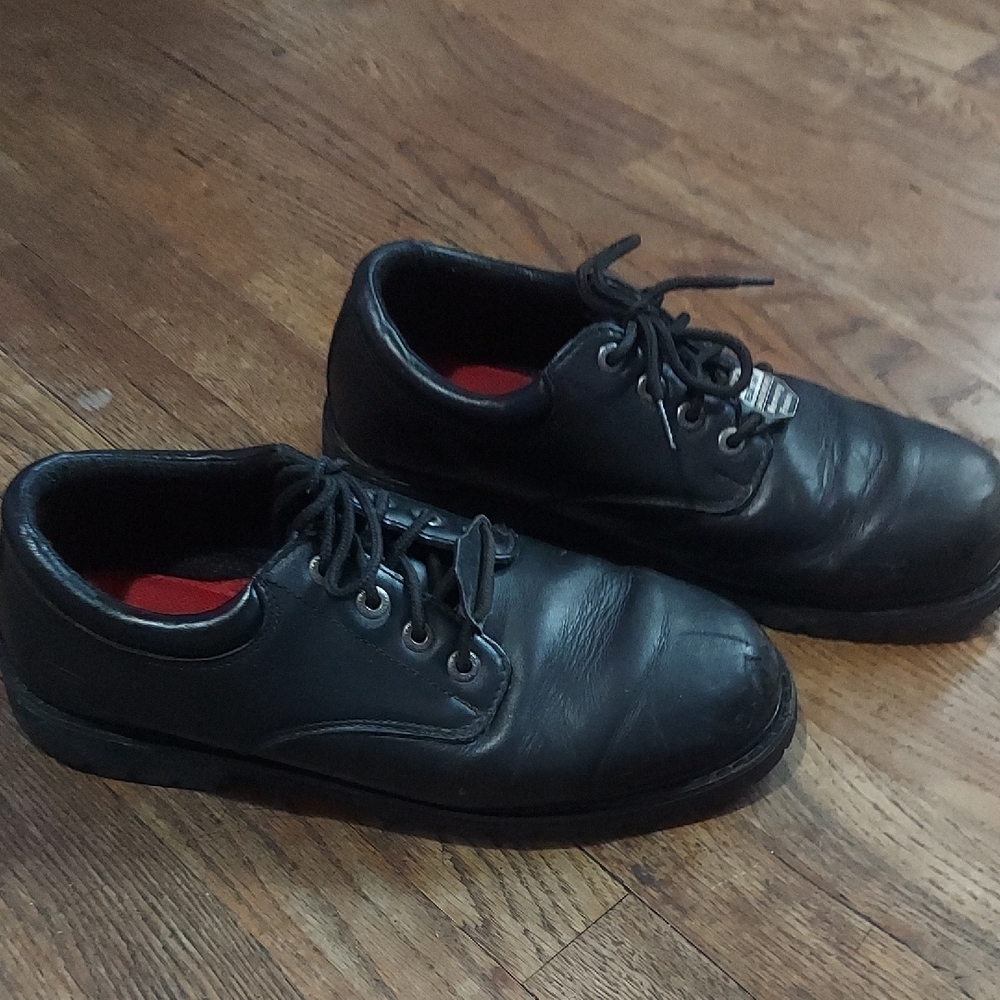 Skechers Black Oxford Shoes with Memory Foam - Picture 10 of 12